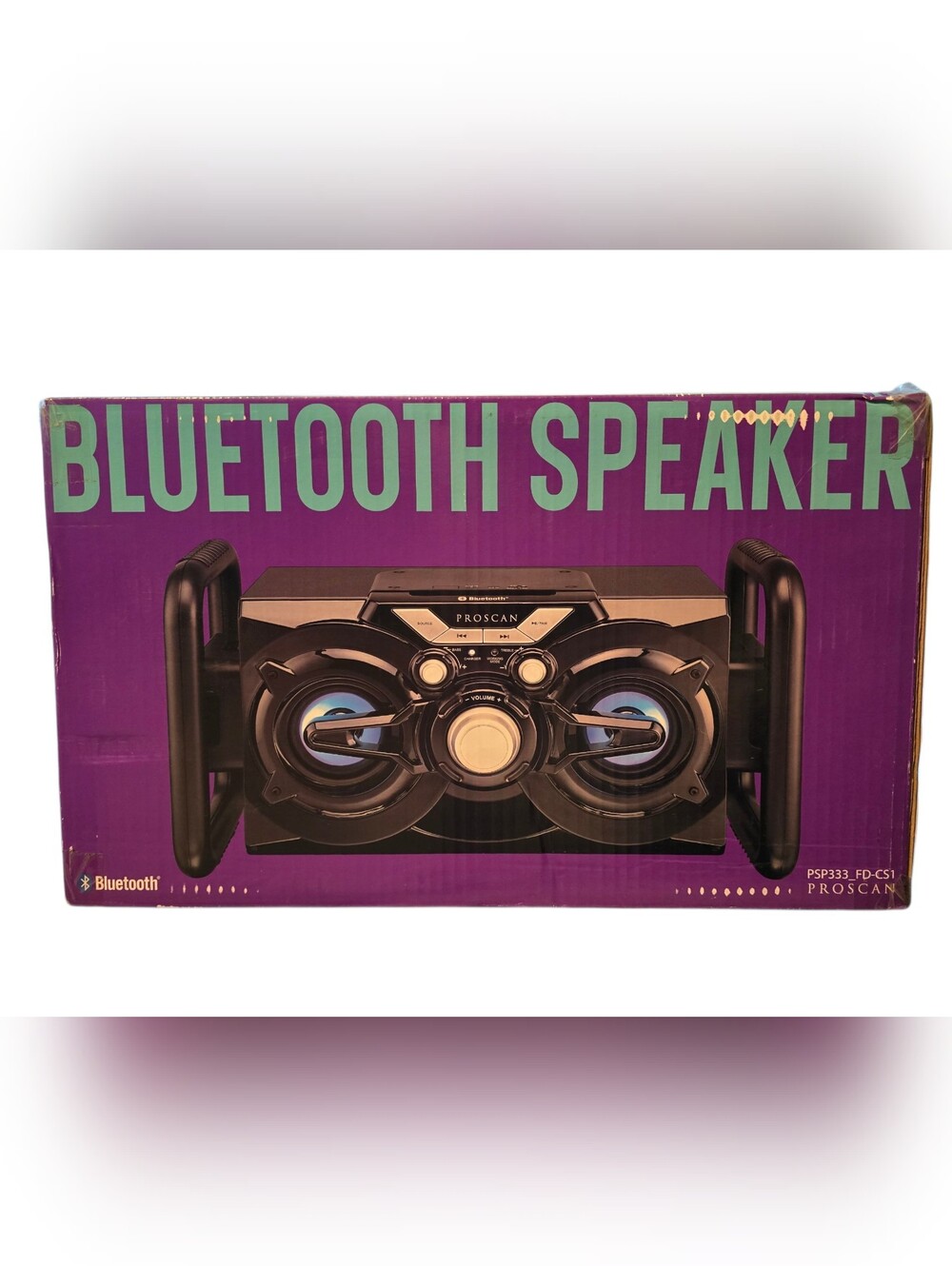 NEW, UNOPENED Proscan PSP333 FD Portable Bluetooth Speaker w/FM Radio